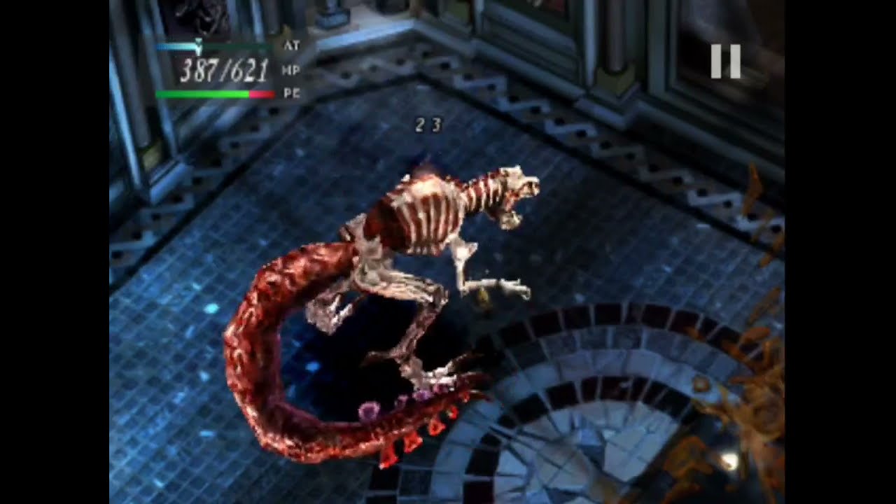 Parasite Eve T-Rex Battle but I'm emulating it on my phone