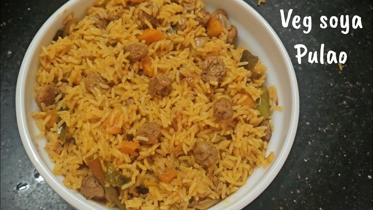 Healthy Veg Soya Pulao Recipe | Protein-Packed, Easy & Tasty One-Pot Meal 🍚 | TeluguVlogs