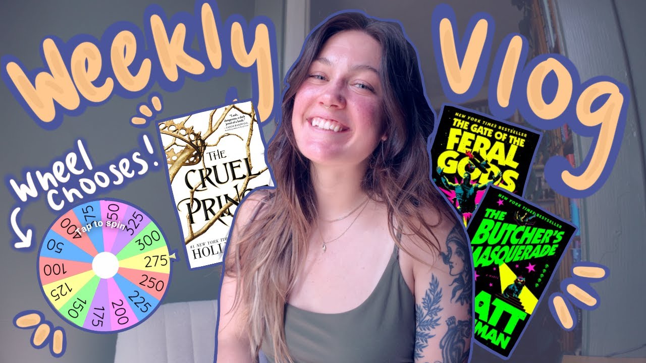 A Spinner Wheel Chooses How Much I Read for a Week😅🤪 Weekly Vlog💖