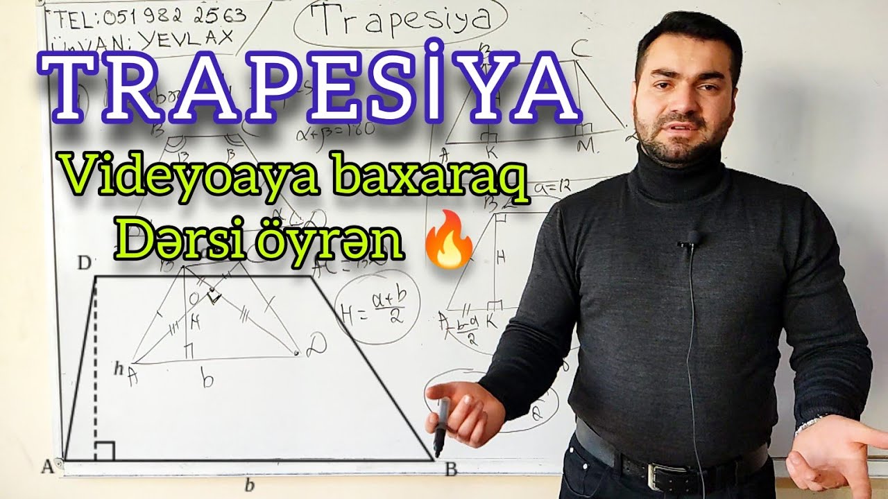 🔥Trapesiya asan dərs izahı #riyaziyyat #dim