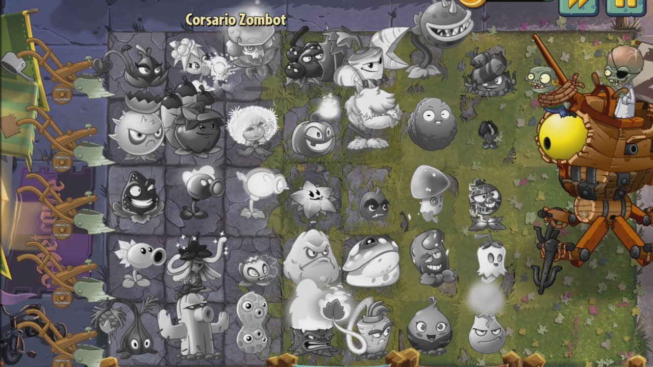 Plants vs Zombies 2 - Revivir todas las Plantas Premium en zona Zombot