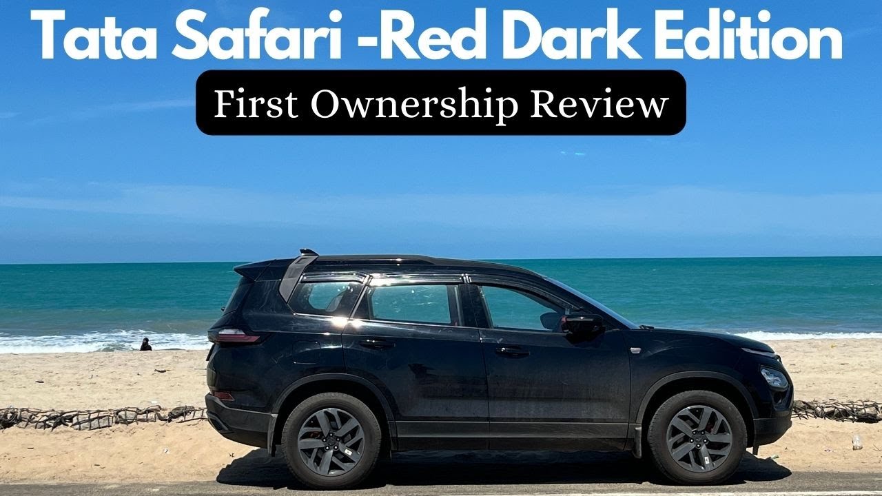 First Ownership Review of TATA Safari Red Dark Edition XZA+ O ❤️😐 || Detailed Review after 7000 KMs