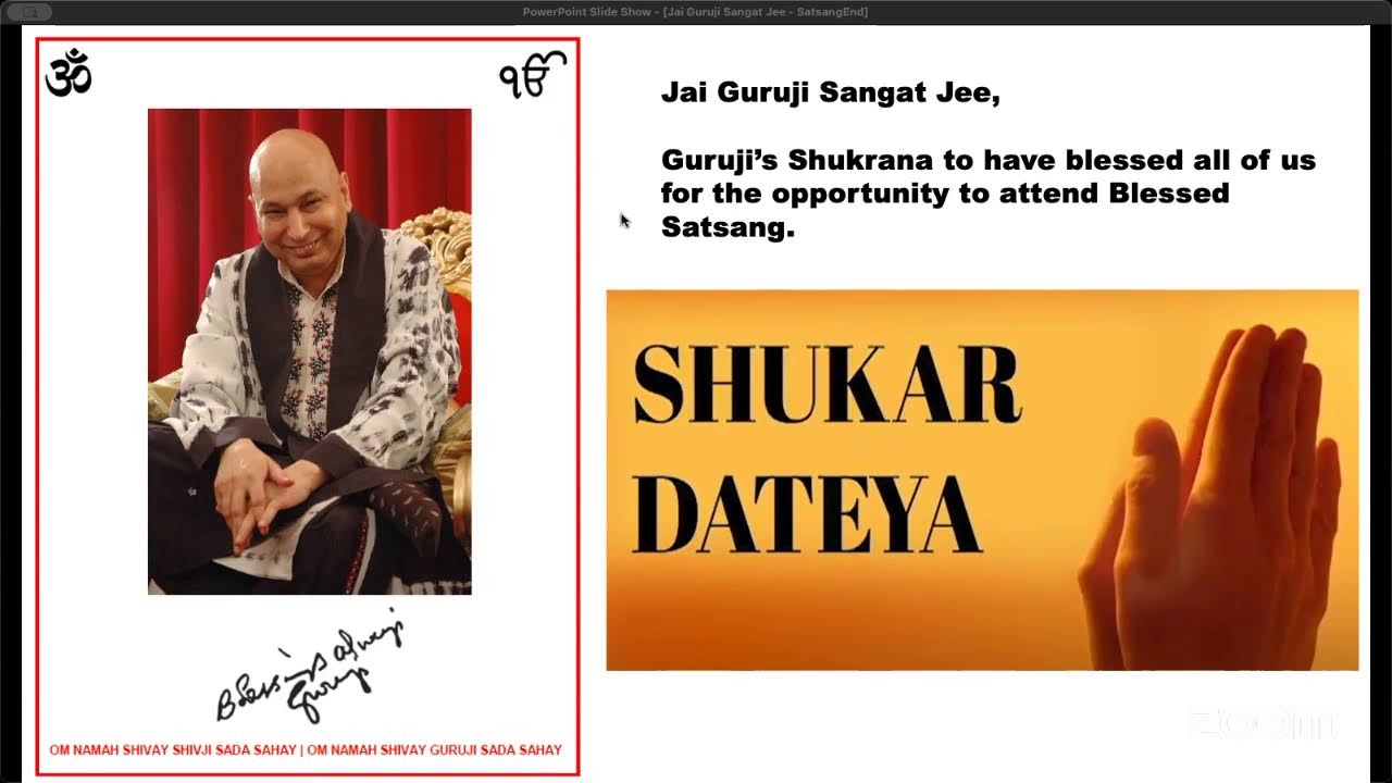 Guruji Maharaj Online Satsang