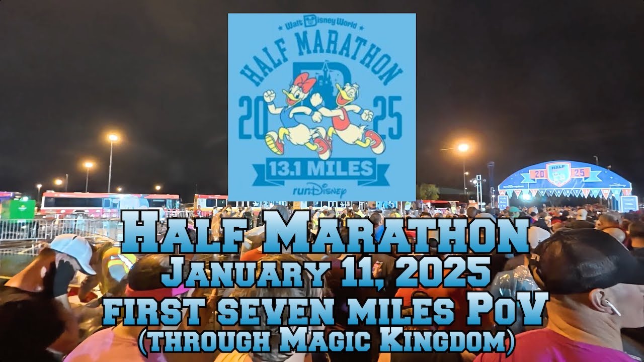 runDisney Half Marathon Jan 11, 2025 - Walt Disney World - First Seven Miles PoV
