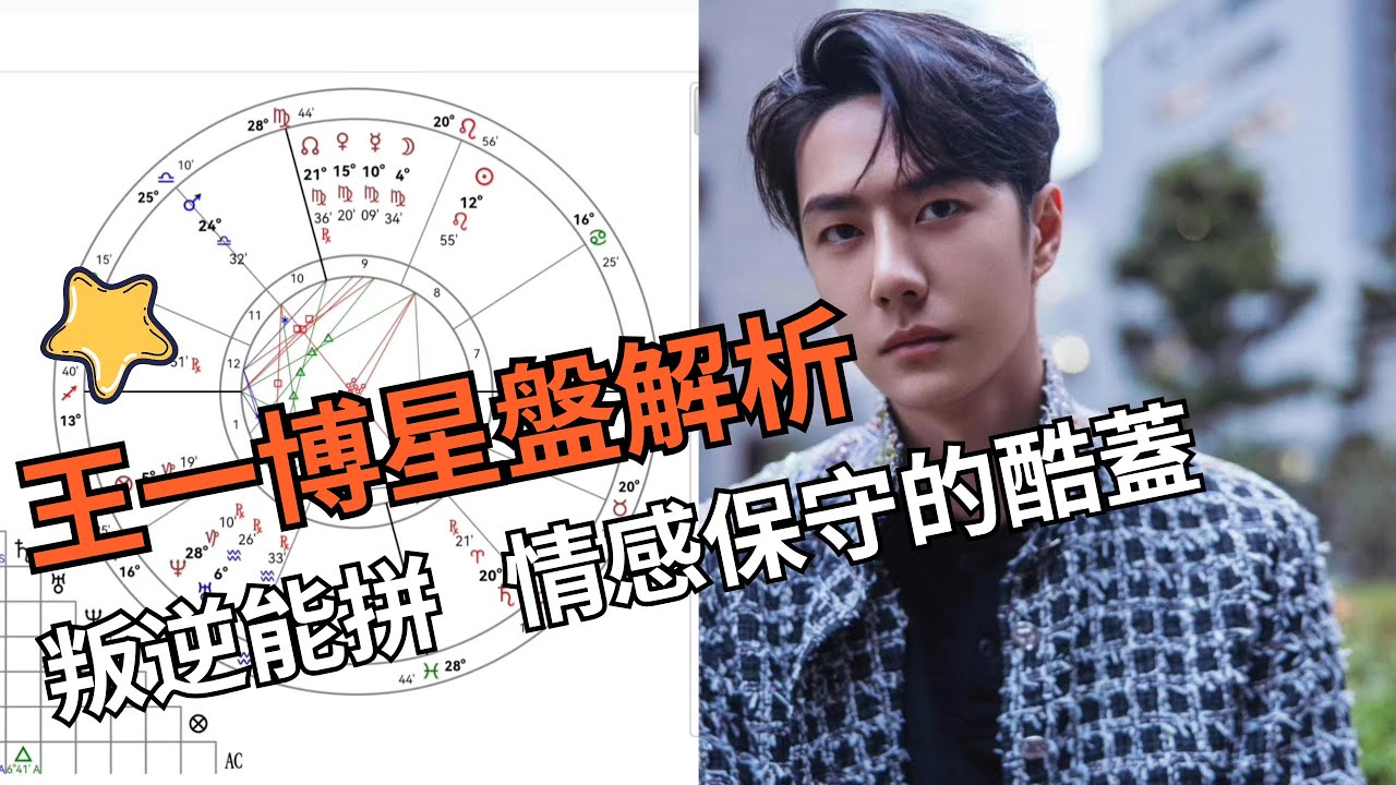 王一博：叛逆能拼 情感保守的“酷盖”？王一博星盘|星座解析【DD谈星】#王一博#星座#面相