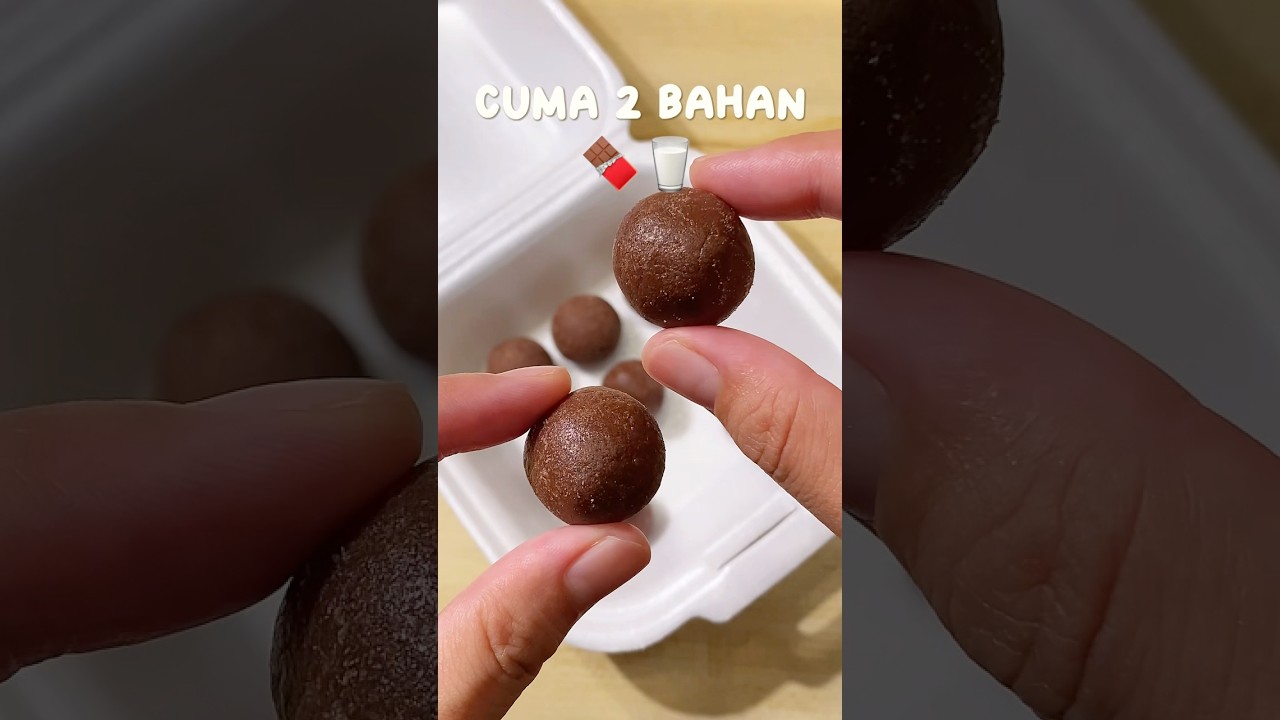 seriuss ini cuma 2 bahan dan tanpa dimasak😭🤎#resepmasakan#makanan#trending#jajanan#viralvideo#fyp