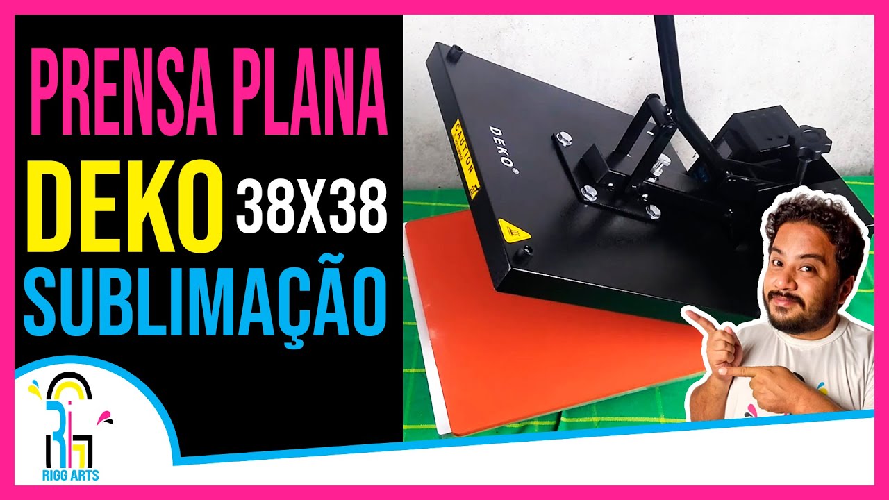 UNBOXING - Prensa Plana Térmica DEKO 38x38 - #RiggArts