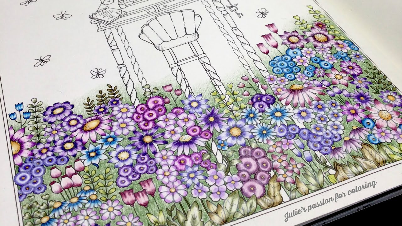 ROOMS OF WONDER by Johanna Basford - PART 1 - prismacolor pencils