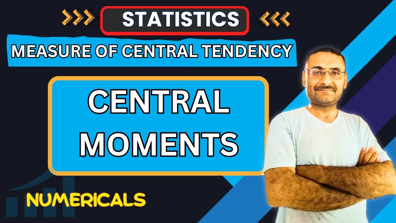 Central Moment | Numericals |Measure of Central Tendency | Statistics | Btech | BCA | BBA | Bcom
