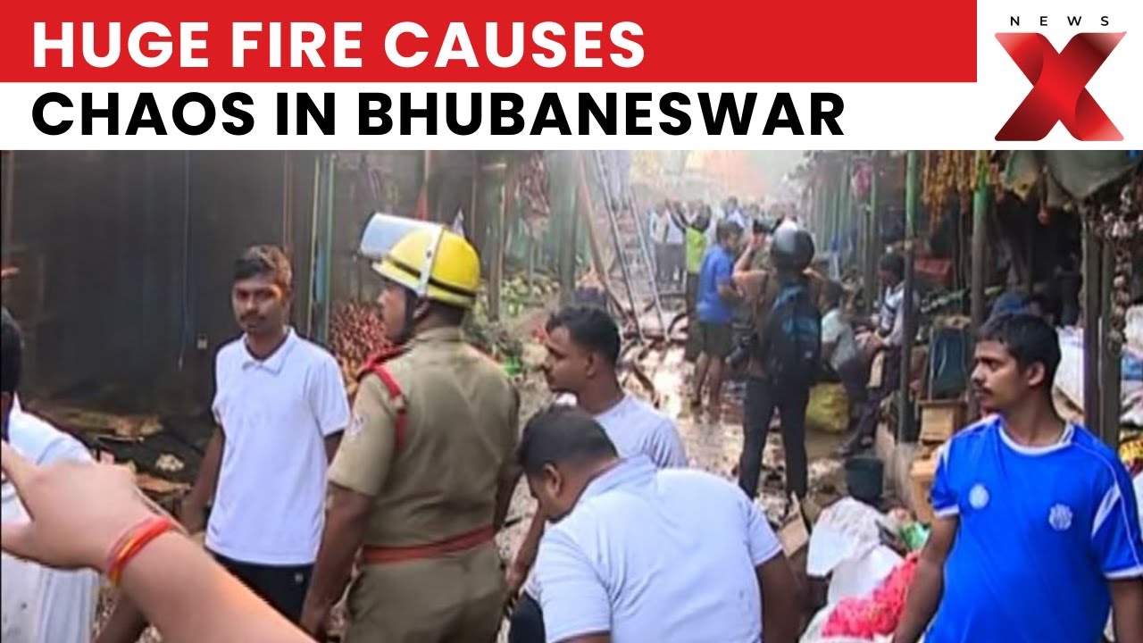 Midnight Horror in Bhubaneswar: Unit-1 Market Turns Into a Sea of Flames