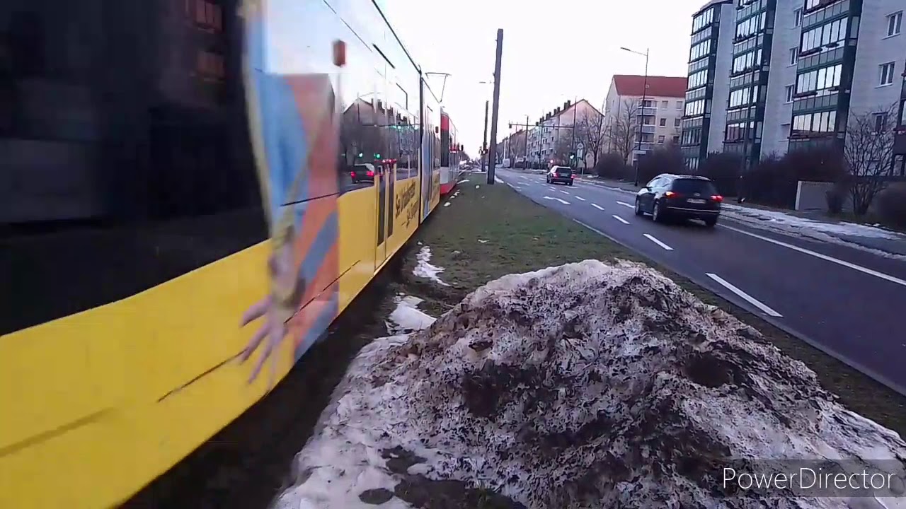 Tram und Busverkehr in Halle (Zusammenschnitt von HAVAG und VGS)