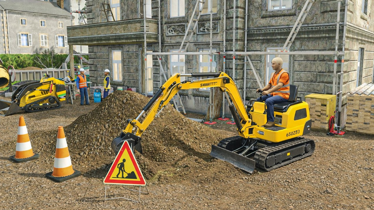 Premier Chantier avec la Mini Pelle JCB (Maison en Construction) | FS25 Travaux Publics