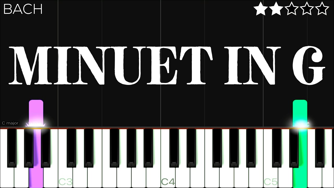 Bach - Minuet in G Major | EASY Piano Tutorial