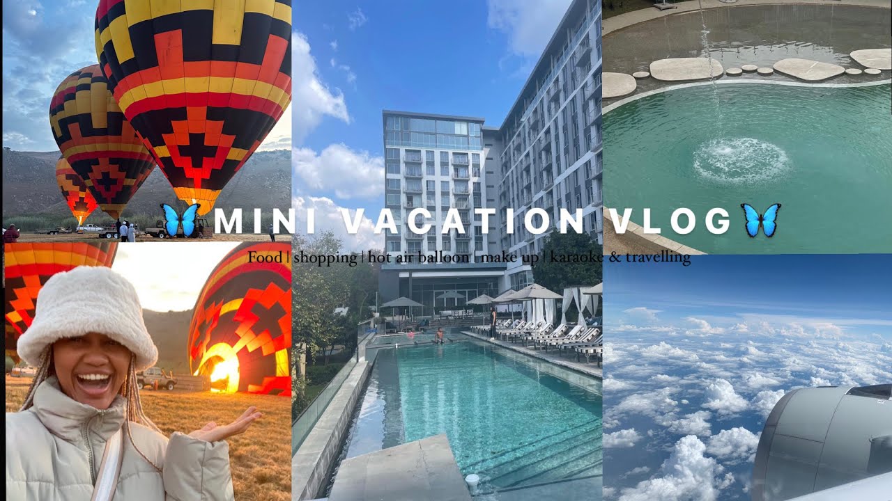 Mini vacation vlog (travelling | hot air balloon | Food | shopping | make up)