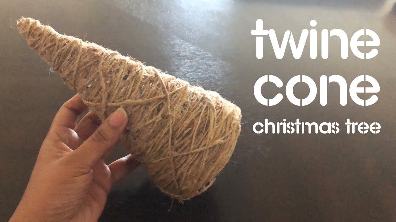Simple And Easy Rustic Twine Cone Christmas Tree|Winter crafts|Christmas Decoration Ideas