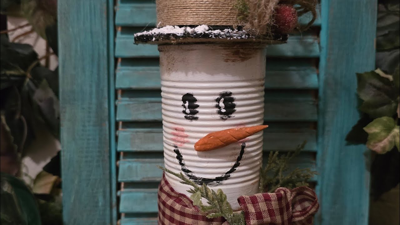 Tin Can Snowman