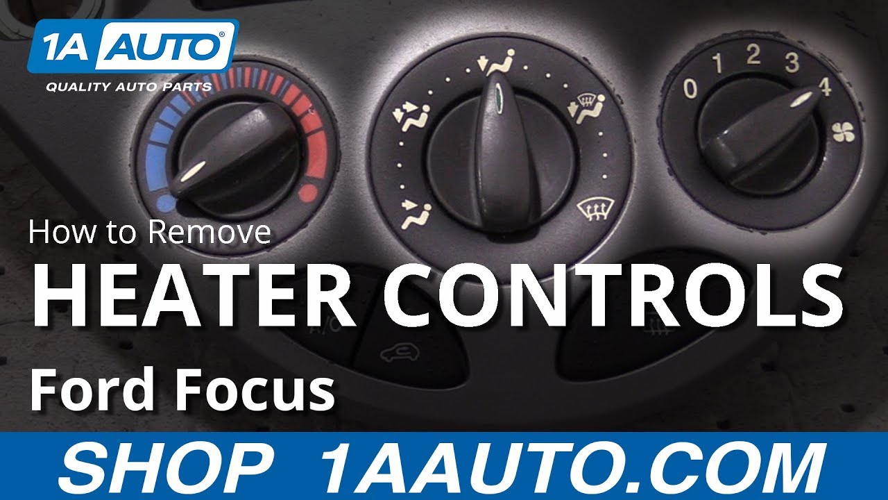 How to Remove Climate Control Knobs 00-04 Ford Focus
