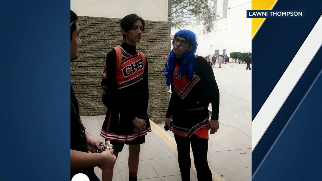 Ontario school bans boys pep squad from dressing as cheerleaders | ABC7