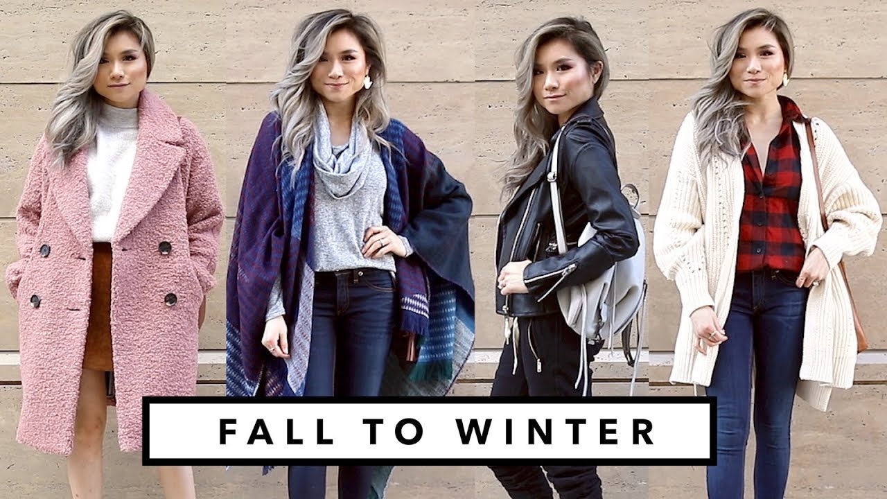 FALL to WINTER Transitional Lookbook | Fall Winter Outfit Ideas Fashion Haul | Miss Louie