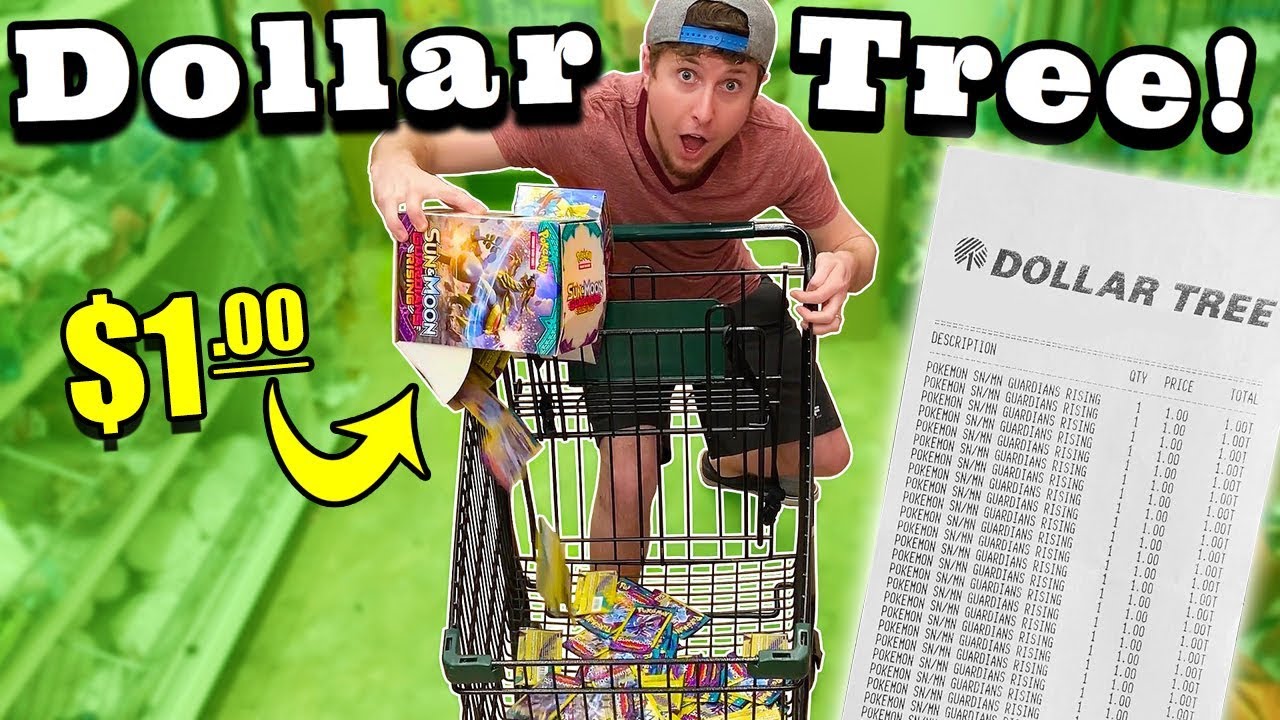 💰DOLLAR TREE HAUL💰 Spilling Boxes of $1 Packs of CHEAP POKEMON CARDS in my Shopping Cart! Opening