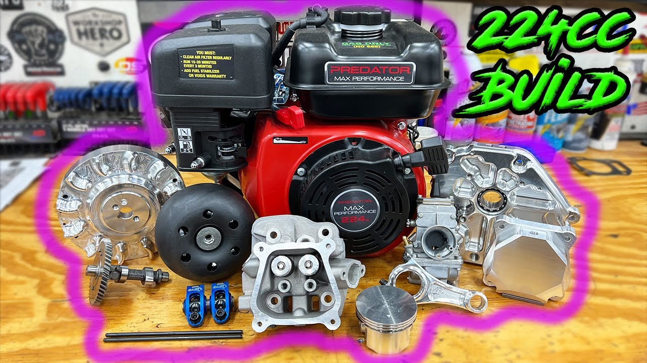 Сборка двигателя Harbor Freight мощностью 20+ л.с. ~ Максимальная производительность Predator 224...