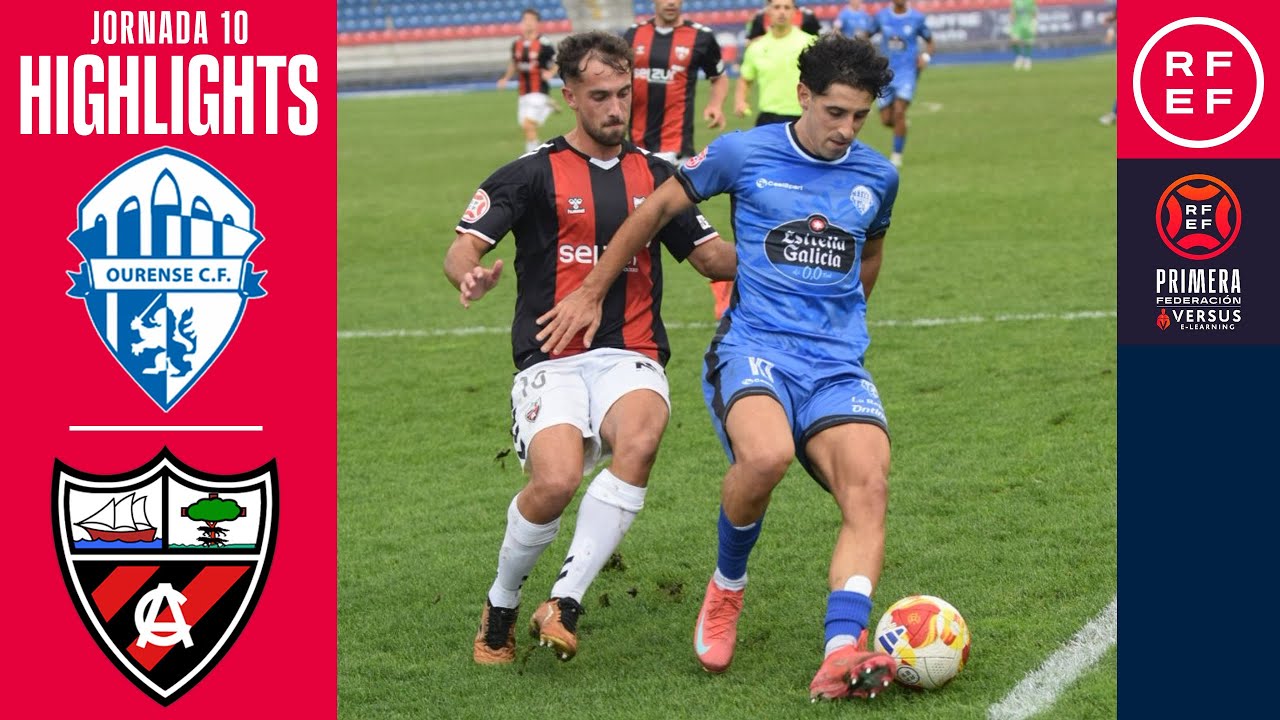 Resumen #PrimeraFederaci&oacute;n | Ourense CF 1-0 Arenas Club | Jornada 10 | Temporada 2025/2026