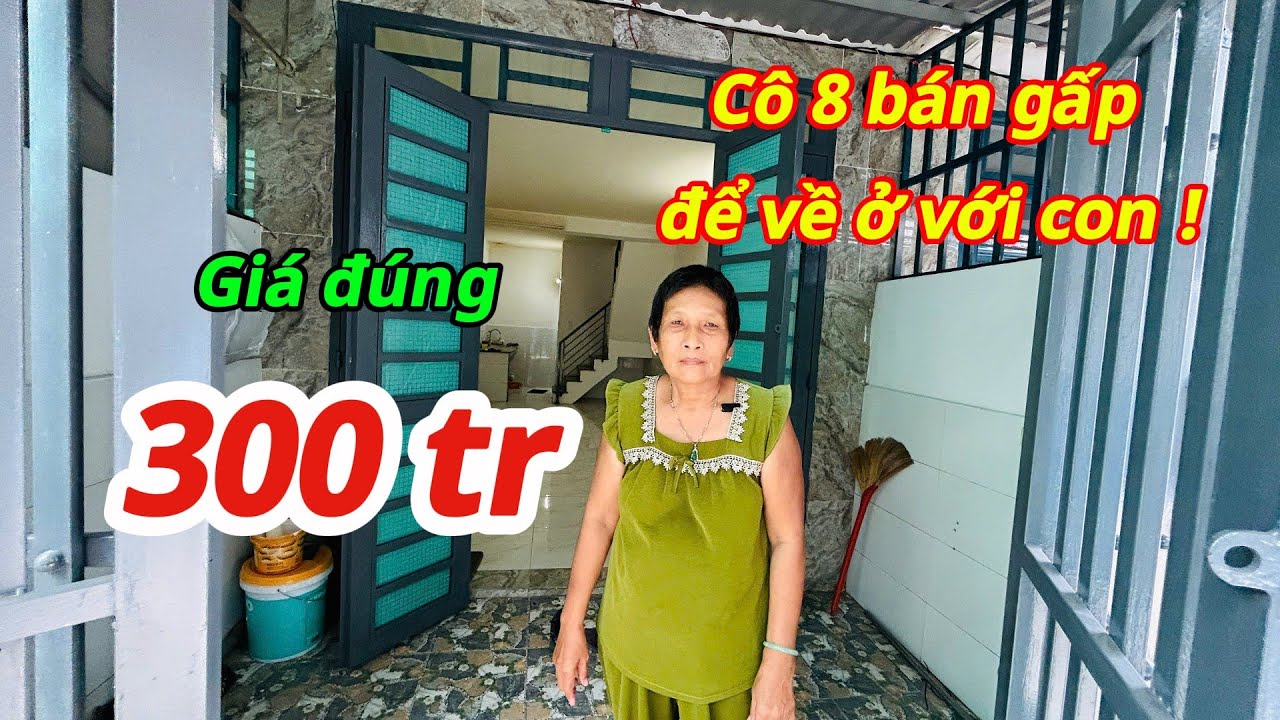 ✅Cô 8 Bán nhà Gấp 300 triệu để về ở cùng Con cháu, nhà gần chợ Đức Hòa. Văn Phương Nhà Giá Rẻ