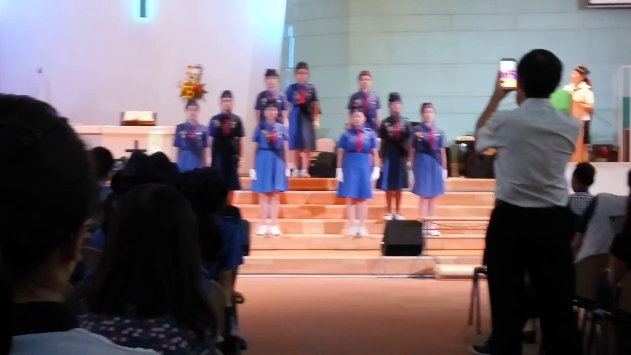 Girls' Brigade 3rd Kch Co. Enrolment Day - Running (Fancy Drill)