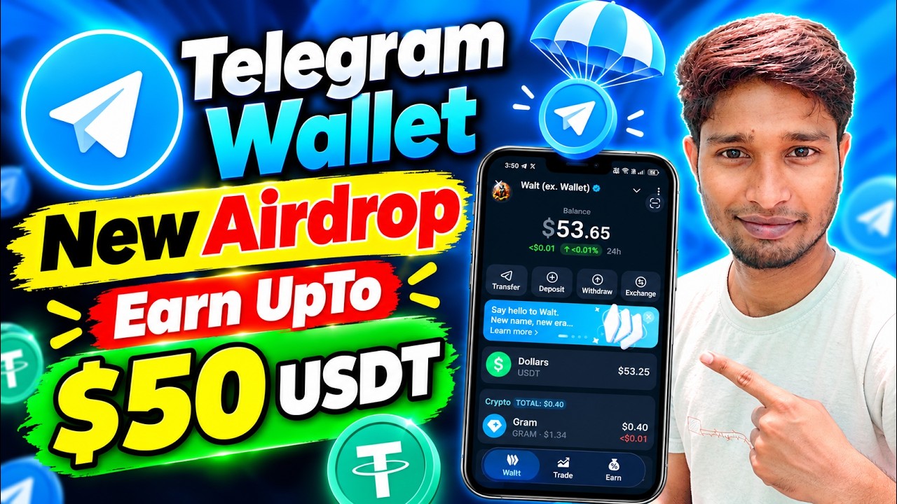 Telegram wallet Airdrop | Telegram Wallet New Airdrop | New Wallet Airdrop | New Airdrop