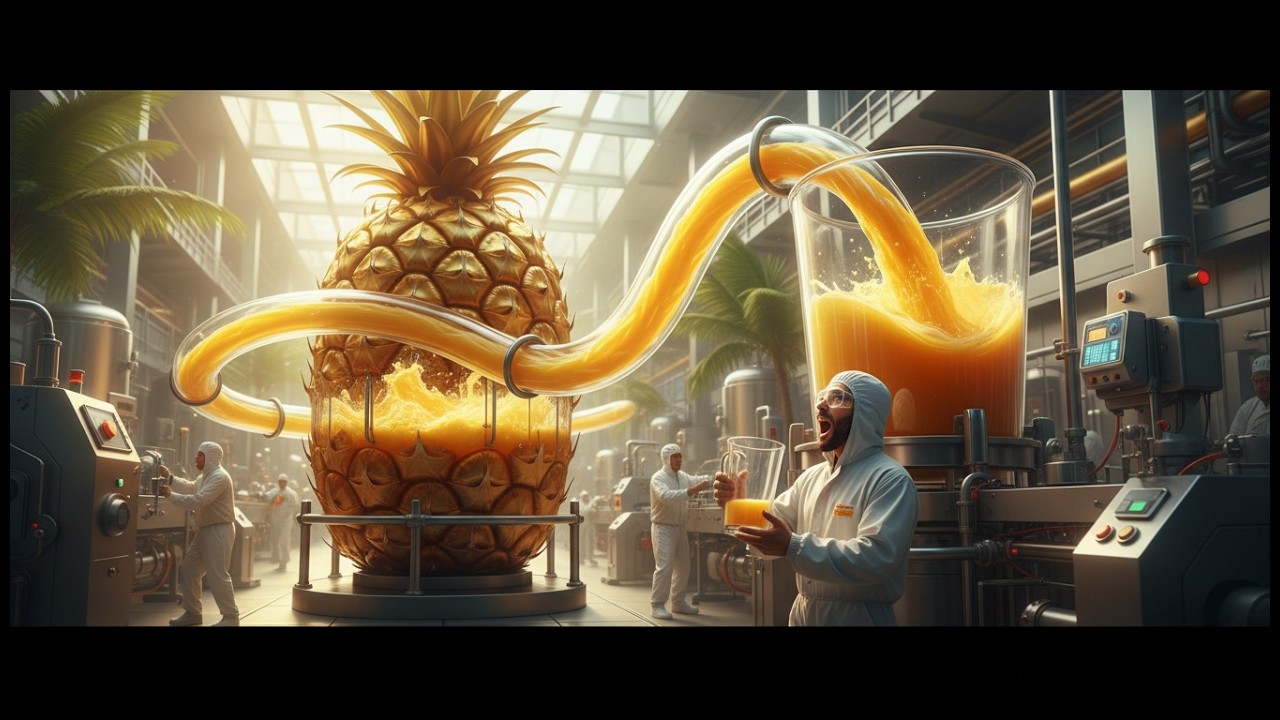 Inside a Modern Factory: Processing Thousands of Tons of Pineapples Daily (Full Process)