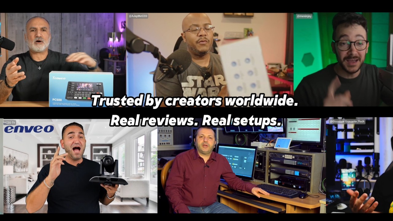 Real Creator Reviews: PTZ Camera, Controller & Switcher for Live Streaming & Conference #Tenveo