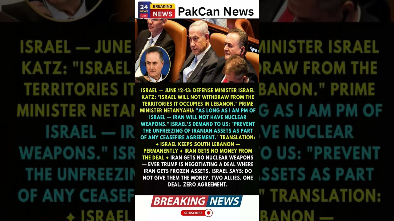 Israel&rsquo;s Position on Iran Deal Sparks Fresh Debate | PakCan News