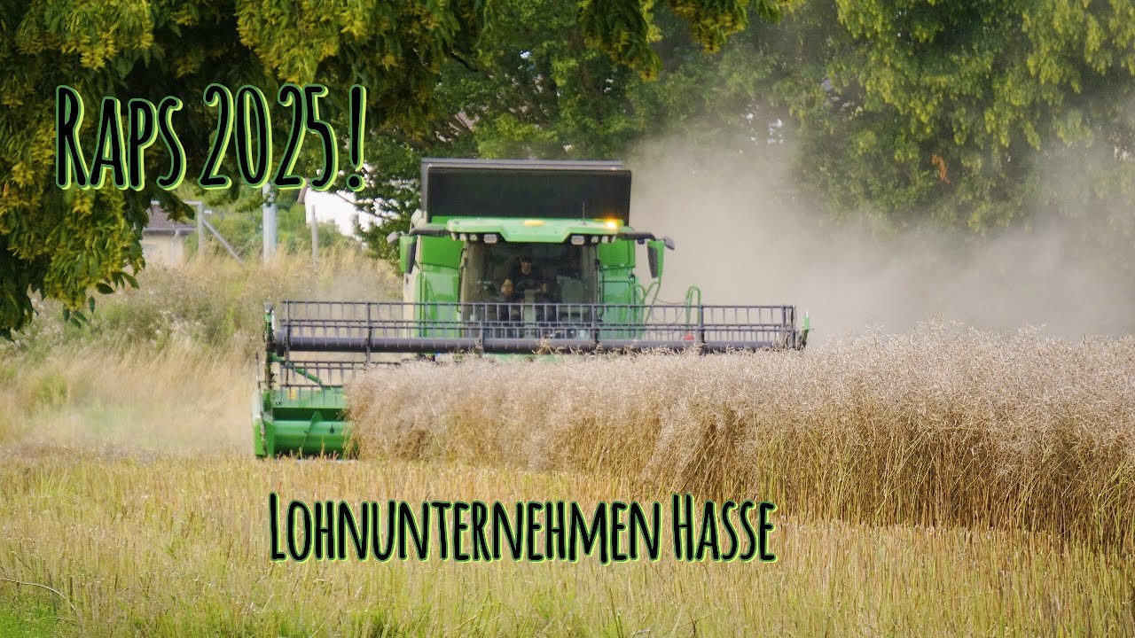 Raps 2025 | Lohnunternehmen Hasse | John Deere T5 500 