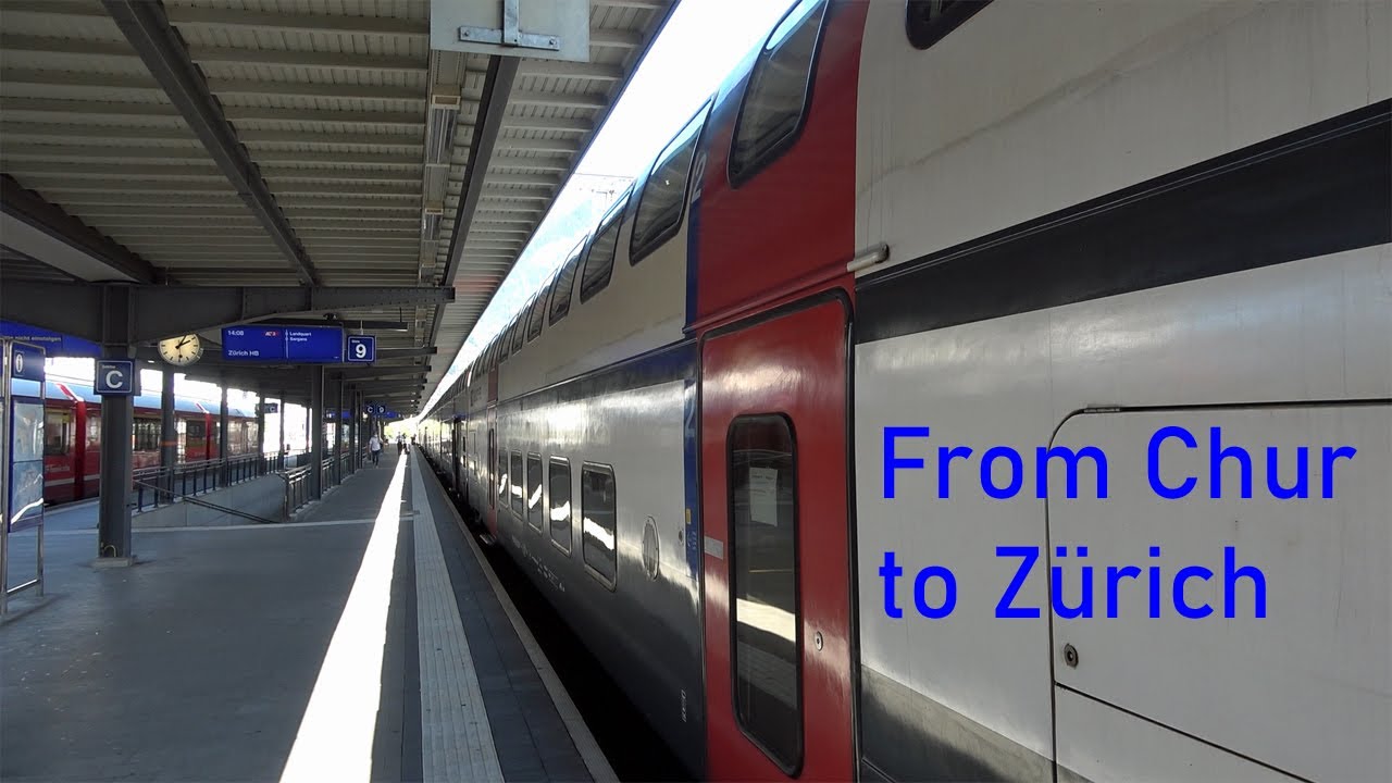 From Chur to Zurich with IC 3 train