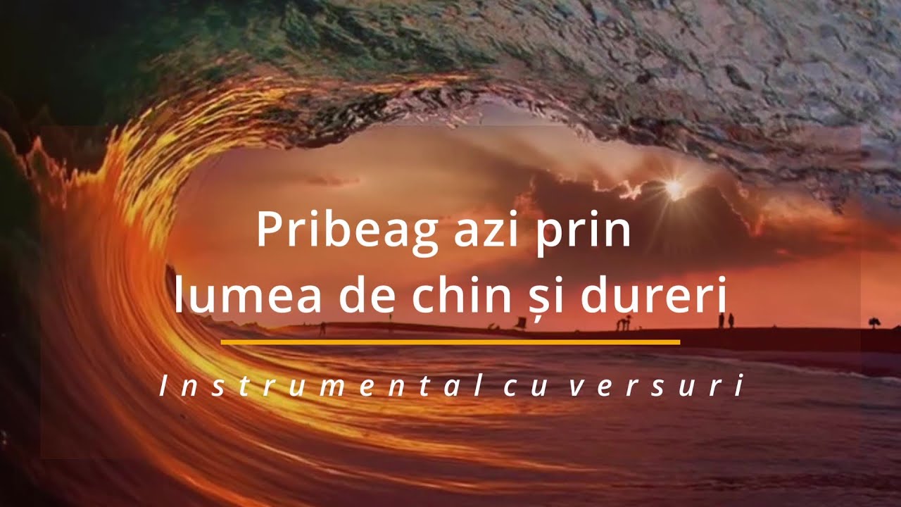 Pribeag azi prin lumea de chin și dureri - Negativ (Instrumental cu versuri)