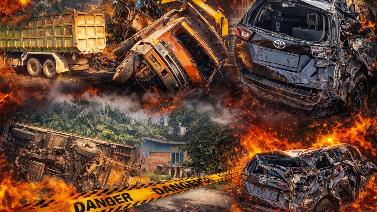 TRUCK TERGULING TIMPAH MOBIL MAHAL HINGGA KORBAN JIWA,KEJADIAN BERUNTUN 