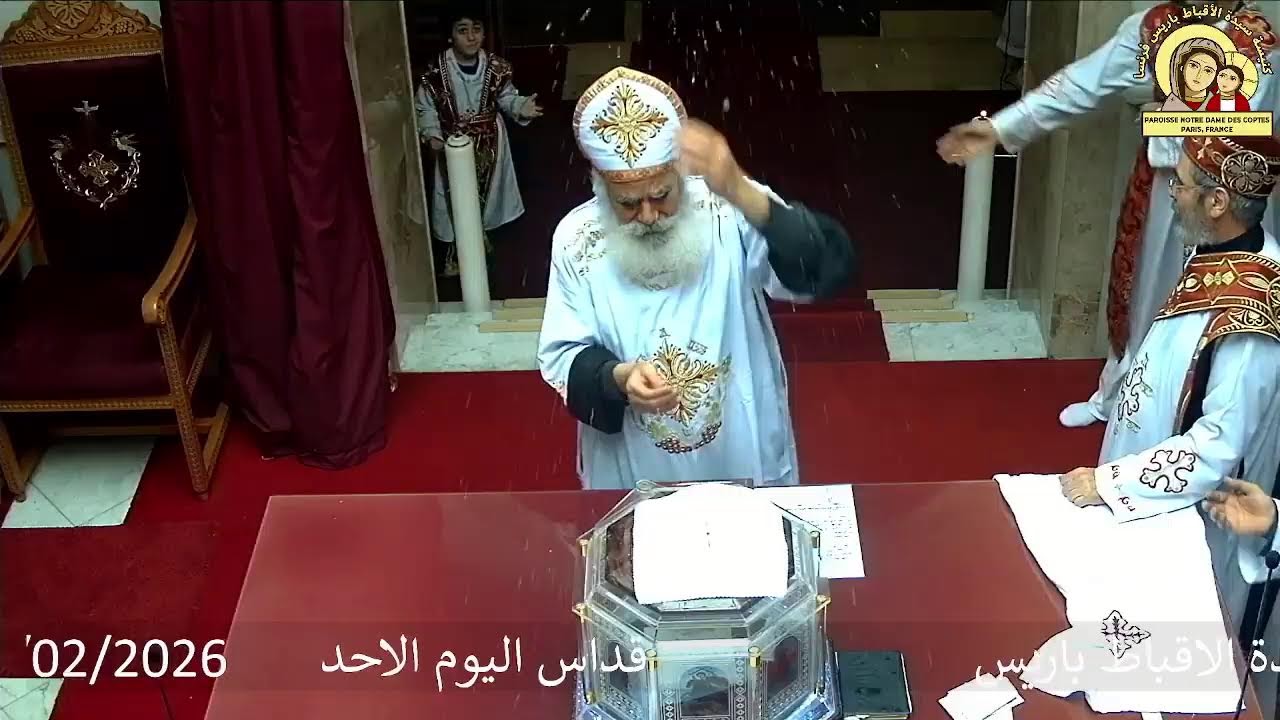 كنيسة العذراء سيدة الاقباط باريس     Divine Liturgie du dimanche  01/02/2026    قداس اليوم الاحد