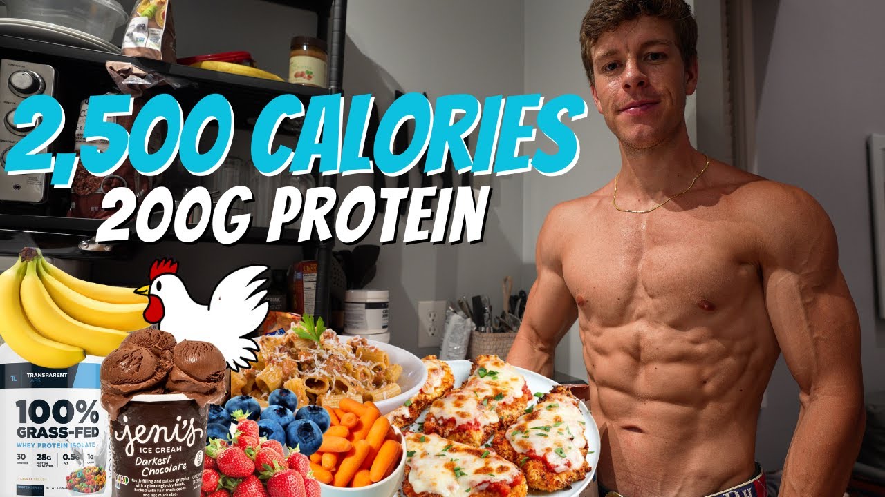Full Day of Eating 2,500 Calories | EXTRA High Protein Low Fat Diet For Fat Loss