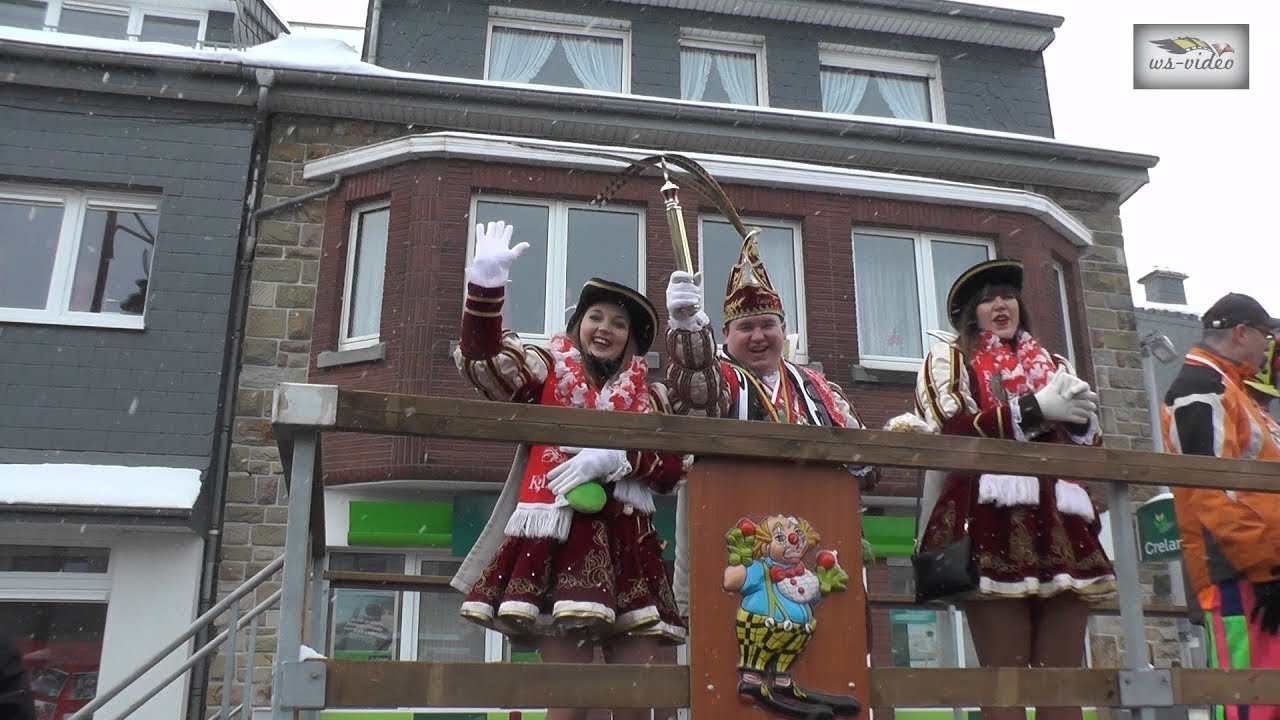 Rosenmontagszug Büllingen 2018 ( Ostbelgien )
