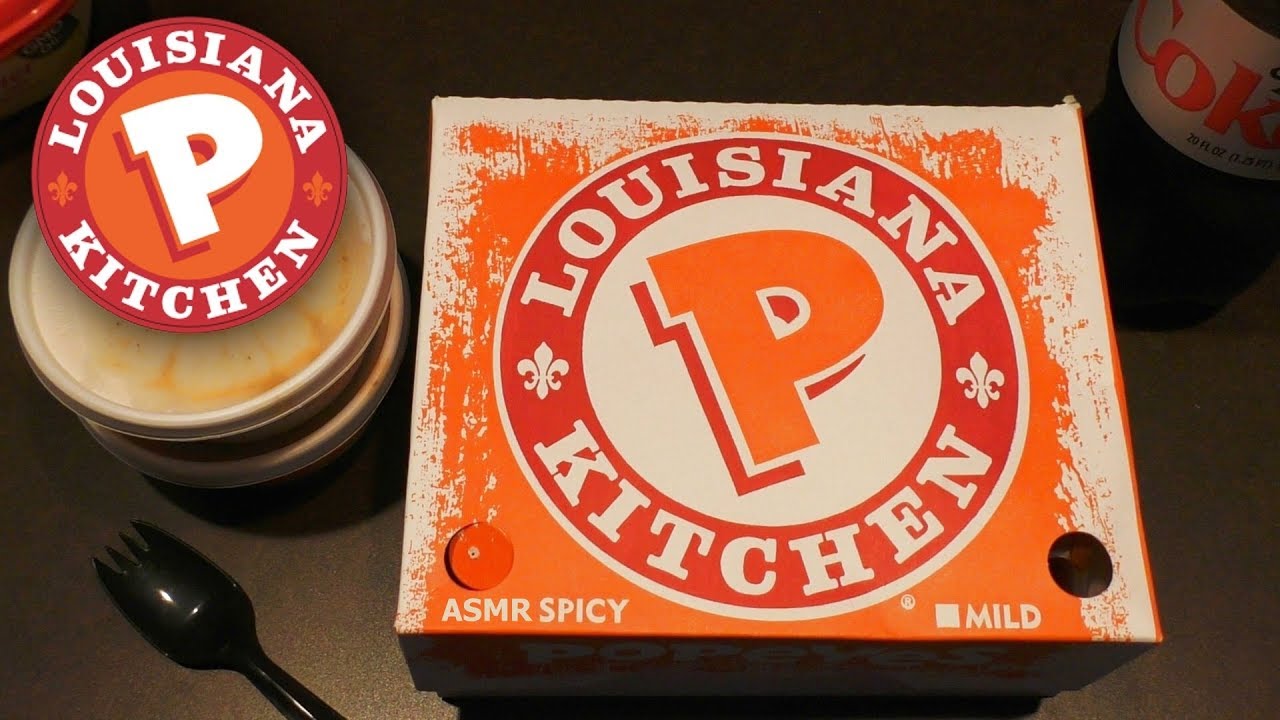 ASMR: Eating Popeyes Spicy Chicken 2.0 (No talking)