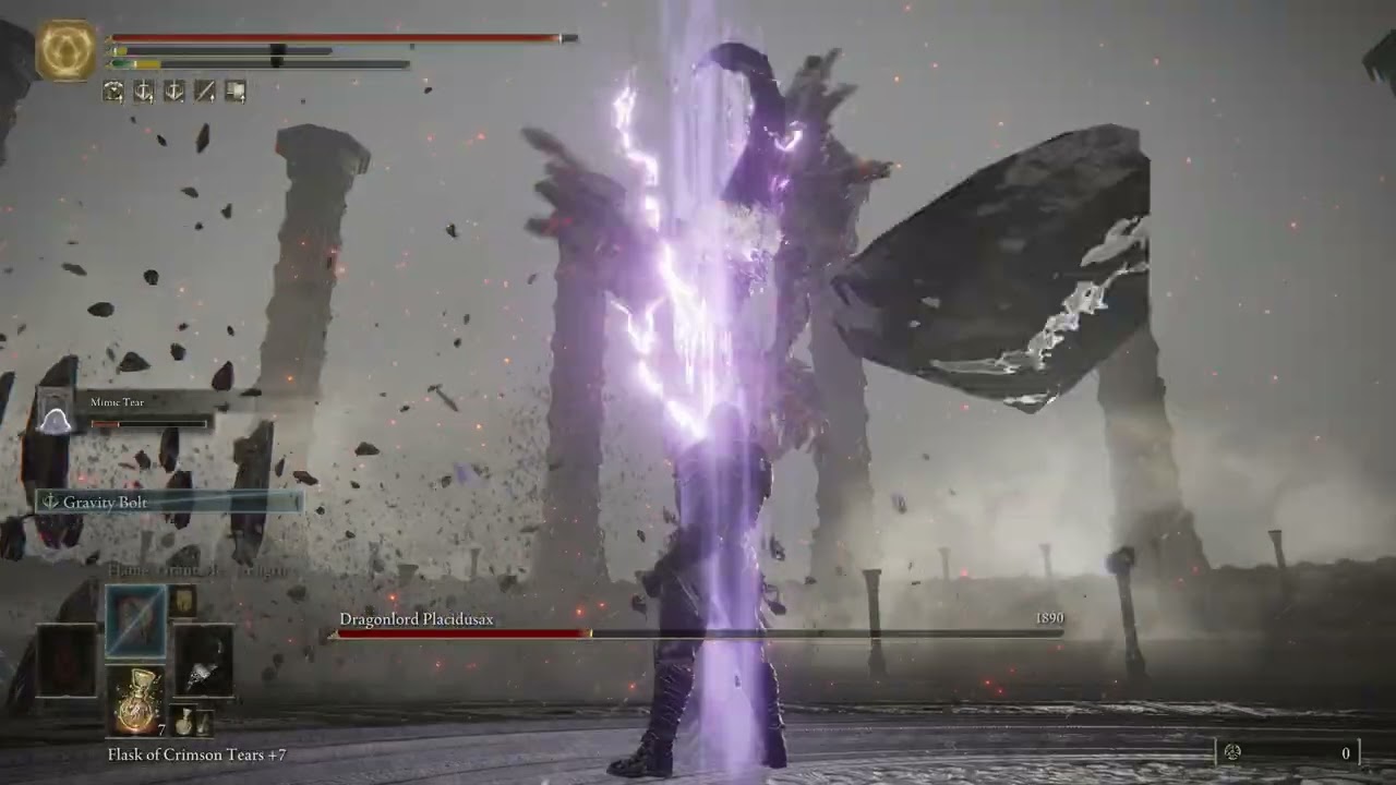 DragonLord Placidusax Defeated! Elden Ring Boss Fight