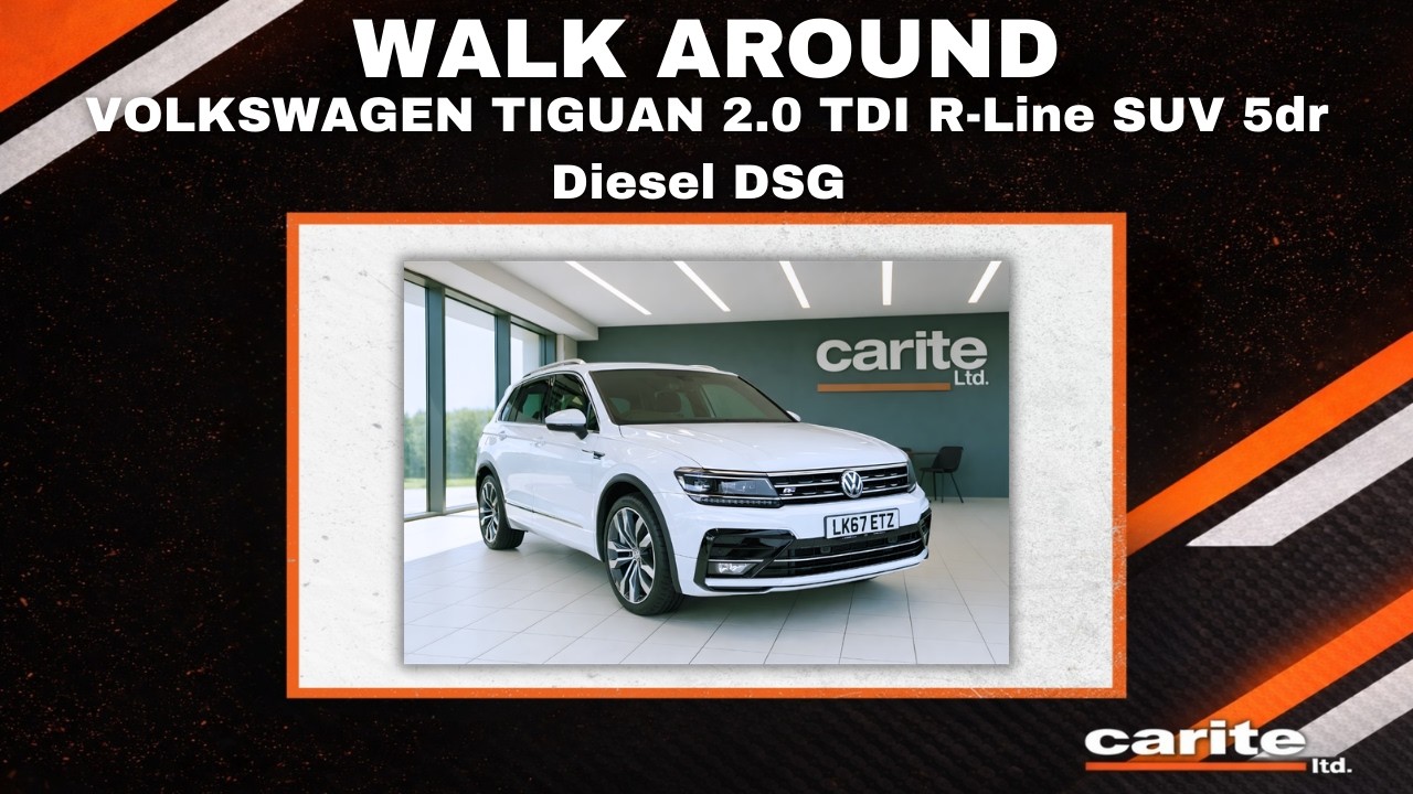 VOLKSWAGEN TIGUAN 2.0 TDI R-Line SUV 5dr Diesel DSG - walk around