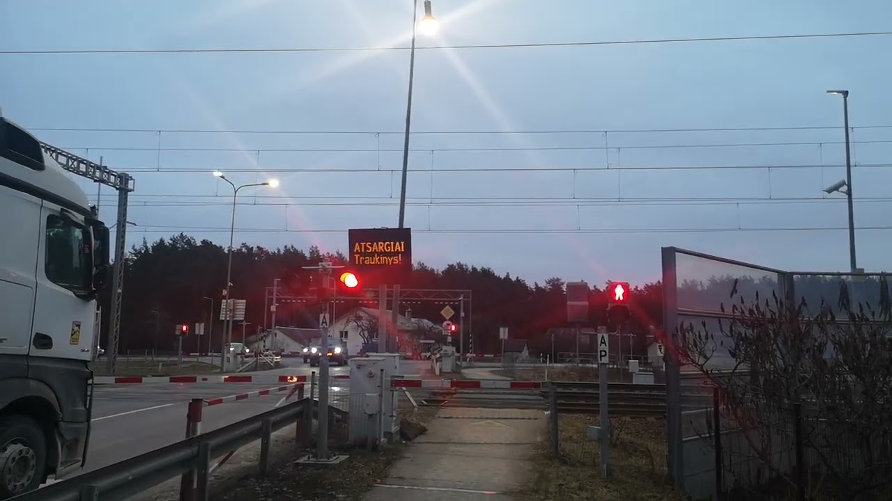 Railroad crossing. Juodšiliai. 