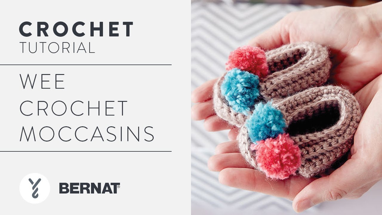 How to Crochet Wee Crochet Moccasins