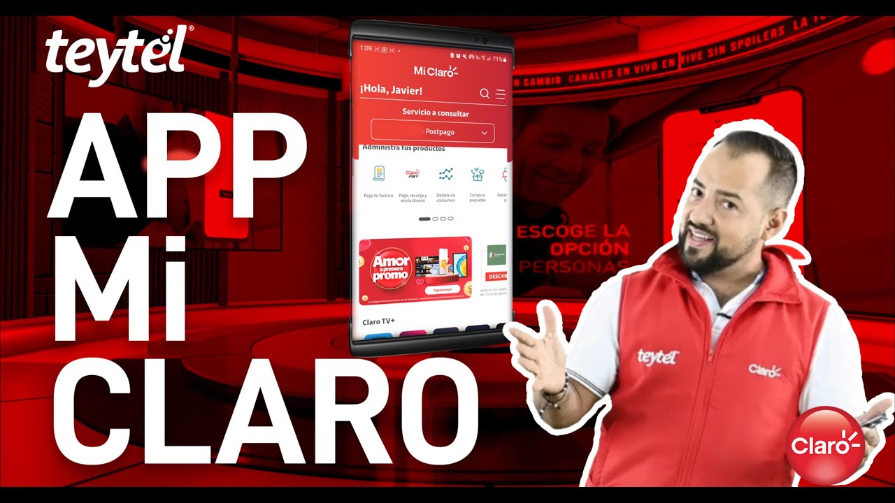 Como usar la APP Mi Claro con Teytel