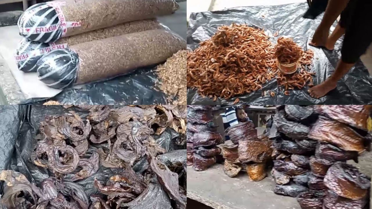 market vlog a very big market for all types of crayfish and fish in akwa ibom state