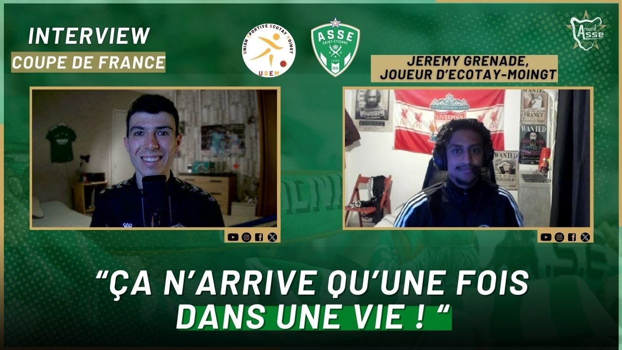 &ldquo;Un r&ecirc;ve qui va se r&eacute;aliser&rdquo;. Interview de J&eacute;r&eacute;my Grenade (Ecotay-Moingt) avant de jouer l'ASSE !