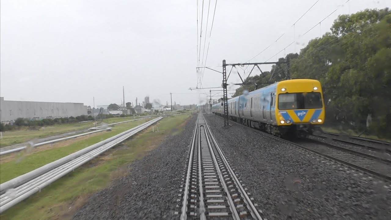 Driver's Wet Day View Flinders St to Seaholme Melbourne 