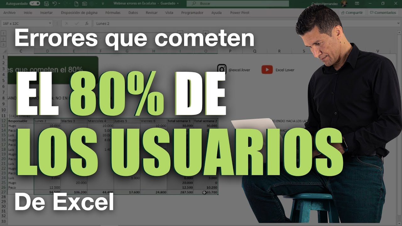 ¿Cometes estos errores al trabajar con Excel? 😧
