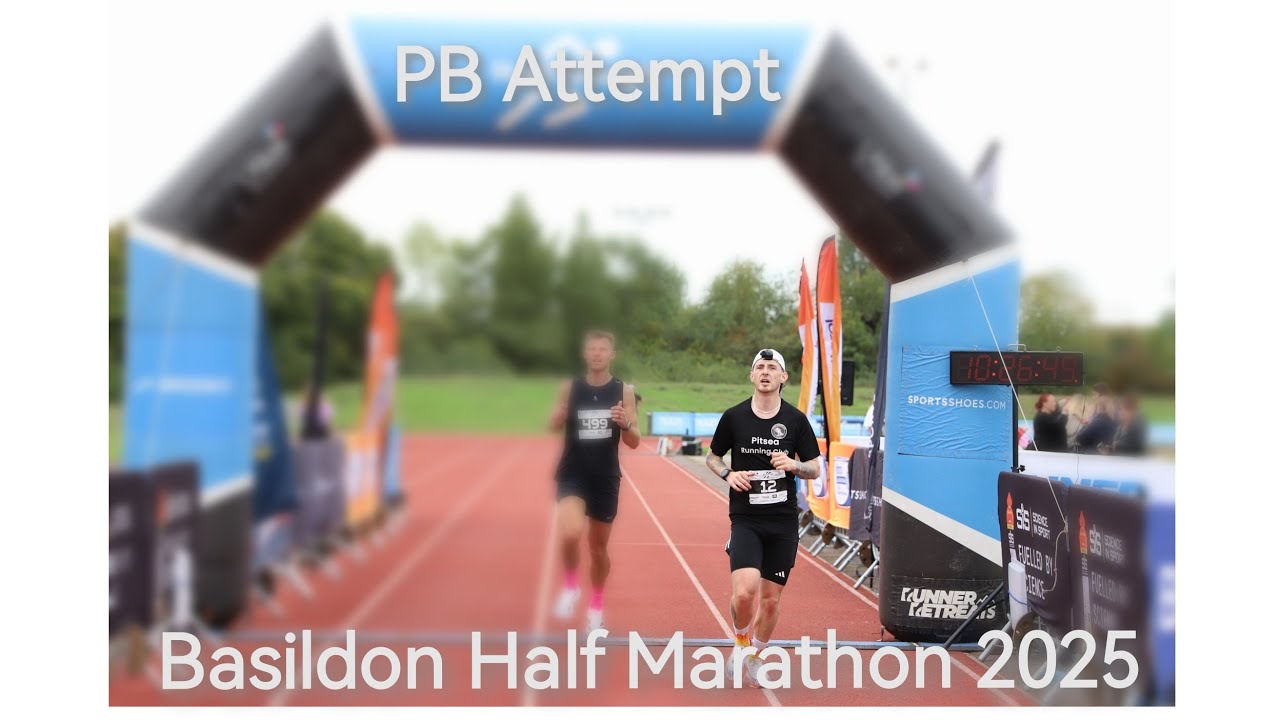 Pushing for a NEW Half Marathon PB! | Basildon Half Marathon 2025 Race